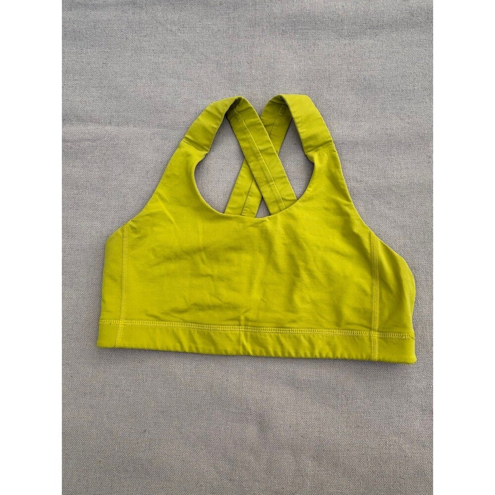 Lululemon neon yellow sports bra Size 10 - Picture 8 of 8